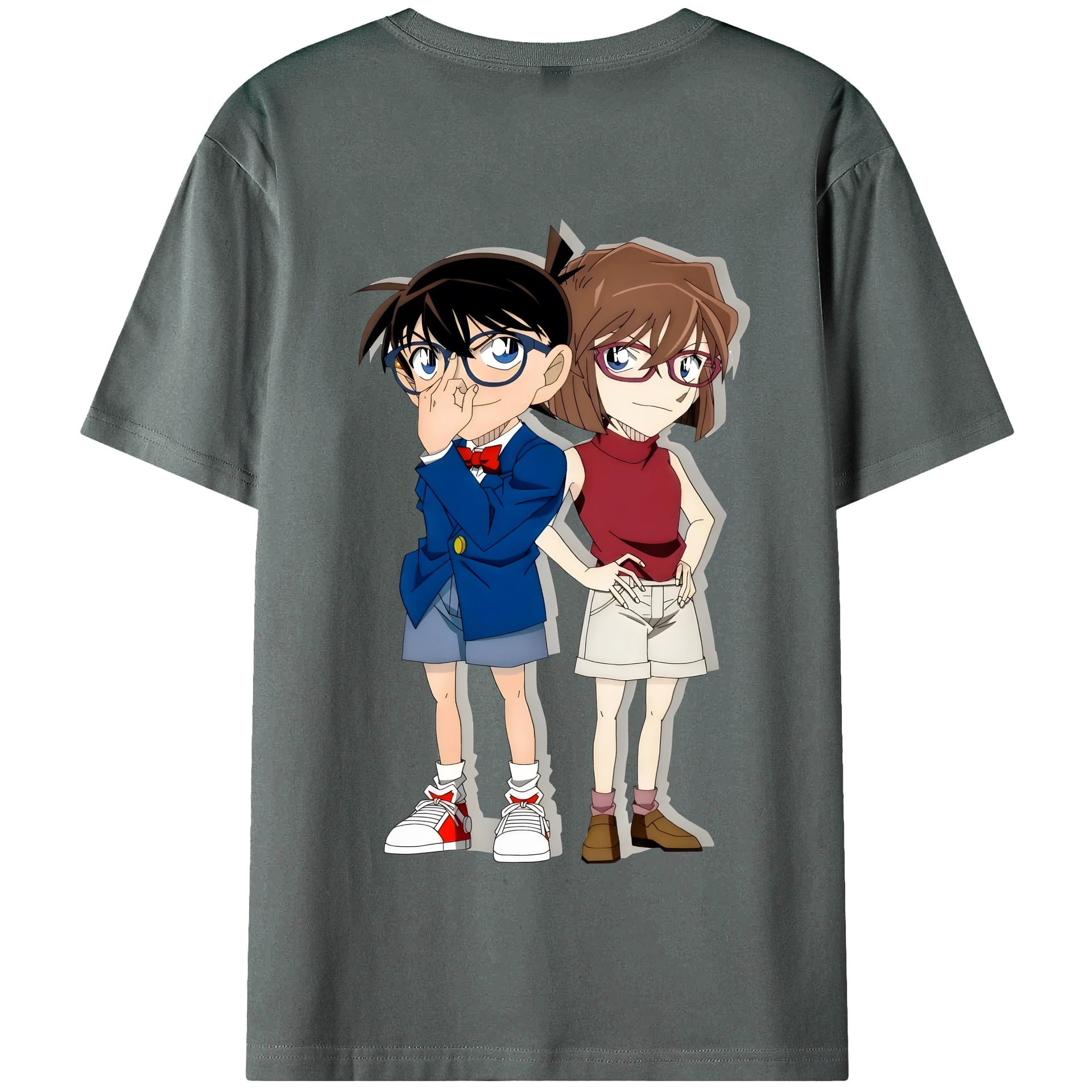 （画像用） 名探偵コナン 灰原 哀 はいばら あい Detective Conan Anita Hailey、Vi Graythorn Haibara Ai 綿100％半袖Tシャツ（背面プリント）